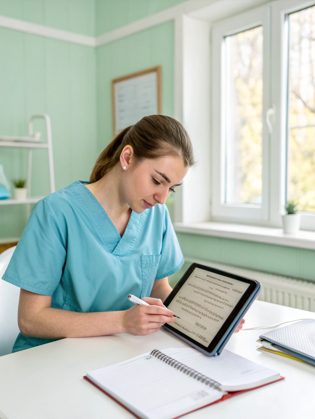Porträt von Dr. med. Anna Schmidt, Pflegedienstleitung, in einer Seniorenresidenz